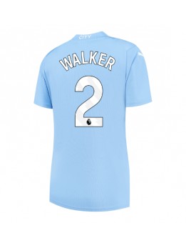 Manchester City Kyle Walker #2 Heimtrikot für Frauen 2023-24 Kurzarm